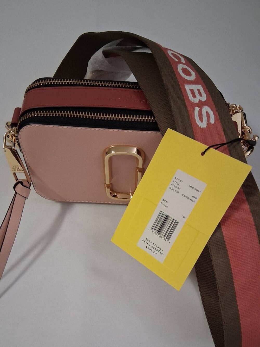 Marc Jacobs “The Snapshot” Crossbody Bag – New Rose Multi – Style M0012007-666 –